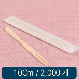 [아우트]대나무 두발 플라스틱포크 포크 무지 10cm 2000개