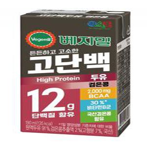 정식품 베지밀 고단백두유 검은콩 190ml 32개