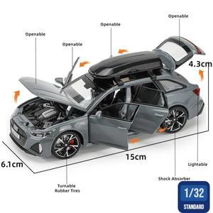 1/32 Audi RS6 Avant 여행 장난감 자동차 1:32 JKM 어린이를위한 미니어처 모델 소년 아이를위한 다이 캐스