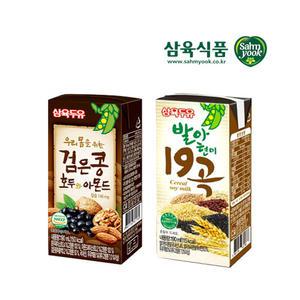 삼육두유 검은콩호두와아몬드 24팩, 발아현미19곡 190ml 택 1