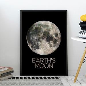 달 Moon 이쁜 포스터 사진 프린트 원룸 자취방 인테리어 집들이 선물 브로마이드 액자