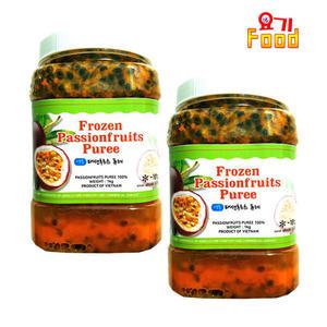 [요기푸드] 패션후르츠 백향과 퓨레 1kg x 2개