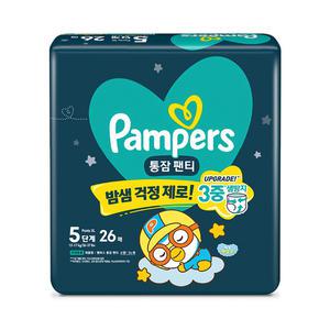 2024 팸퍼스 통잠팬티 5단계 특대형 26매 1팩