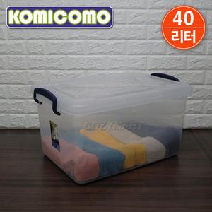 코미코모 리빙박스(40리터)/ 정리함 수납박스 수납함 보관함