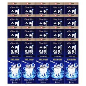 엘지 클링스 스케일링케어 치약 쿨링민트 100g X 20개