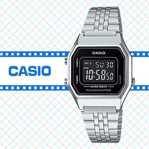 CASIO/LA-680WA-1B/메탈밴드/여성시계/스톱워치/캐주얼/정장시계/카시오/LA680WA