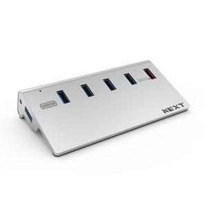 넥스트 NEXT-316U3 5포트 유전원 USB허브 USB3.0 퀵차지 알루미늄 멀티허브 멀티포트 컴퓨터 노트북