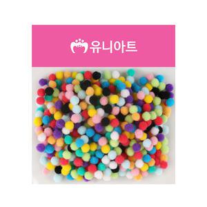 유니아트 5000 퐁퐁 컬러 혼합 30mm 털방울 부자재 솜 장식 지름 3cm