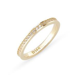 [도로시] 14k 모던 라운드 이터니티 반지