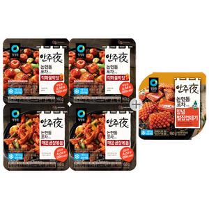 청정원 안주야 직화 막창, 160g, 2개 + 매운곱창볶음, 160g, 2개 + 양념벌집껍데기, 160g, 1개