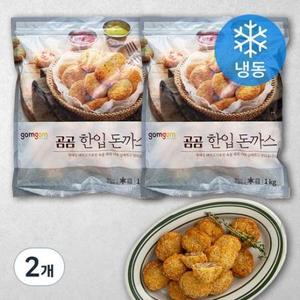 곰곰 한입 돈까스 (냉동) 1kg, 2개 one option