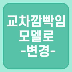 -교차깜빡임 모델로 변경-
