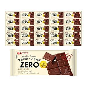[롯데웰푸드]제로 마일드 초콜릿 50g X25개