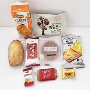 주전부리A 버스대절간식, 관광버스 결혼 웨딩 간식 과자꾸러미