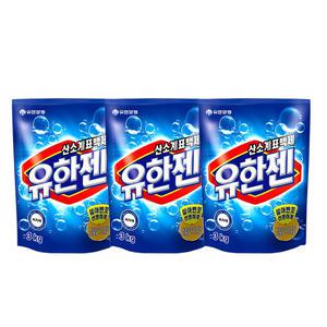 유한락스 산소계표백제 유한젠 분말형 리필 3kg x3개