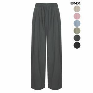 [하프클럽/BNX]여성 핀턱 바스락 밴딩 팬츠