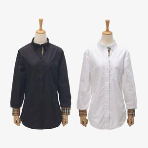 버버리 코튼 셔츠 (블랙/화이트) LAPWING BLACK 8067812,8067813