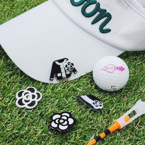 까멜리아 골프볼마커 4종 SET  고급케이스 선물하기좋은 여성 골프볼마크 선물세트