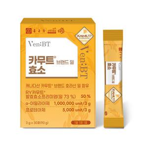 [본사직영] 종근당 벤비티 카무트 브랜드밀 효소 3g (30포x1박스) 역가수치 100만