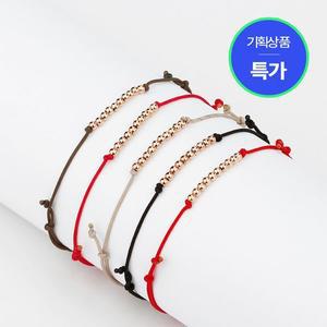 [더스톤즈]14K 2mm 금볼 실팔찌(택1)