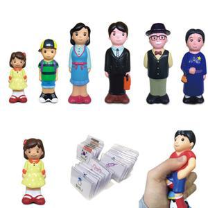 가족인형 (6종) 소프트 말랑 피규어 역할놀이
