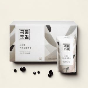 곡물도감 서리태 두유 콩물 무가당 국산 서리태 콩 99% 고단백 두유 180ml 15개 식