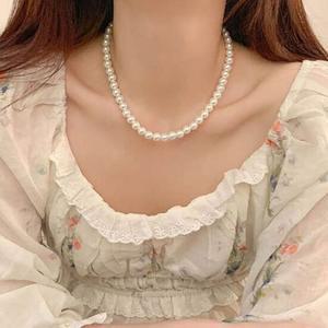 (내꺼찜) 레이어드 진주목걸이 캐주얼 고퀄마감
