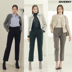 (런칭가 59,900원) 방송 최종가 39,900원 지베르니 니팅 기모 텐션 팬츠 3종