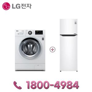 KT인터넷+TV 가입 설치 LG드럼건조겸용세탁기 FR9WPB 냉장고235L