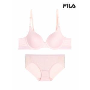 [휠라]에센셜 메쉬 아웃밴드 샌드핑크 브라 팬티 세트  FI4BAF6661FAPK 2SKU _P357264591