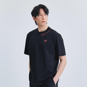 빅터 VICTOR Free Sketch 오버핏 반팔 티셔츠 남녀공용 25ATS011U 배드민턴 탁구 스쿼시 스포츠웨어 (25ATS
