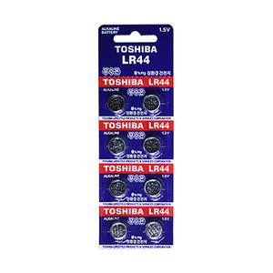 도시바 LR44 8알 1.5V 알카라인 버튼셀 코인 건전지