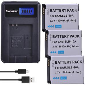 1800mAH SLB-10A 배터리 SLB 10A SLB10A Bateria 호환 삼성 EX2F HZ15W SL202 SL420 SL620 SL820 WB150F WB