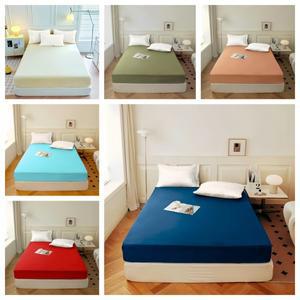 UPzo 1pcs 고품질 장착 시트 140/160/150x200cm 탄성 밴드 침대 시트가있는 매트리스 커버 퀸 킹 사이즈 (