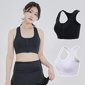 다이블 여자 래쉬가드 이너 브라탑 지퍼형 수영복 노와이어 빅사이즈 스윔 비치웨어 상의 S-3XL