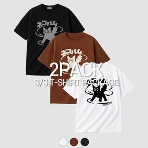 [2PACK] 네코 팜 로고 오버핏 티셔츠 3COLOR