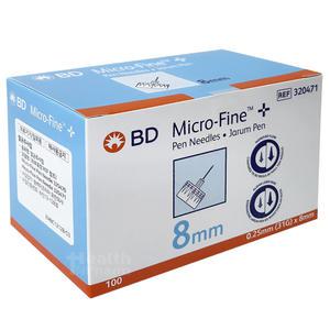 BD 마이크로 파인 펜니들 100입 31G 8mm 100개/멸균주사침 주사바늘 의료기기