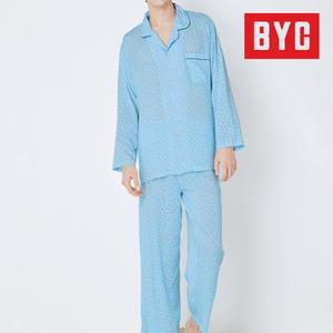 BYC 남성 모달 잠옷세트 긴팔 커플파자마 부드러운 NMG1053