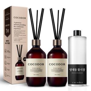 코코도르 프리미엄 디퓨저 500ml 2개입+리필액 500ml 집들이선물 실내방향제 인테리어 양재동꽃시장