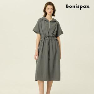 [보니스팍스](대구신세계)반 집업 후드 롱 원피스 (XP4OP012M0)