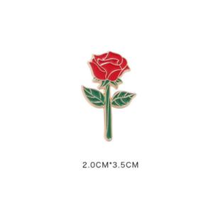 감성 장미 브로치 레드 뱃지 꽃굿즈 가방꾸미기 큰장미