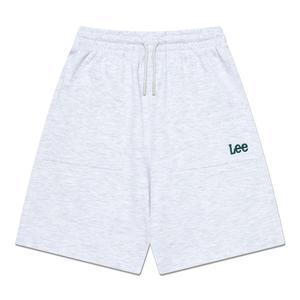 [Lee Kids](김해점)베이직 4부 저지팬츠 화이트멜란지 LK2502SO04WM
