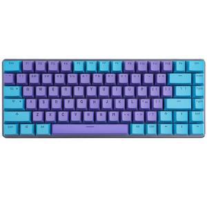 RK 64 68 82 84 키 PBT  OEM 높이 기계식 키보드 키캡 이중 백라이트 단어 프린트 투명