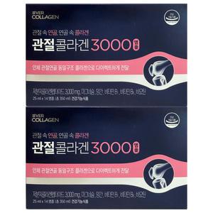 에버콜라겐 관절 콜라겐 3000 앰플 25ml x 14개입 2개 / 써클