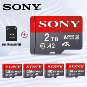 소니 Microsd 2TB 1TB 고속 메모리 카드 128GB 256GB 512GB 마이크