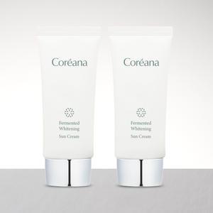 [코리아나]발효 화이트닝 선크림 50ml x 2개