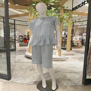 [비비안](WP6053B) 귀여운 라일락 시원한 지짐이 여름 여성 반팔 반바지 잠옷 세트