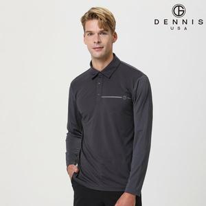 [데니스골프][DENNIS] 25SS 신상 남성 베이직 냉감 소매 긴팔카라티_NAQMMTS021