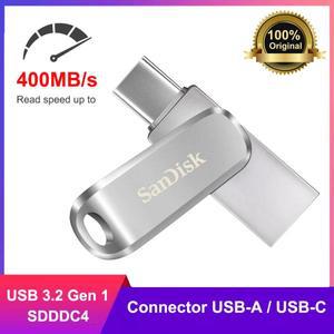 SanDisk 울트라 듀얼 드라이브 럭셔리 USB C 타입 플래시 금속 3.2, 1 세대 A OTG 512GB,