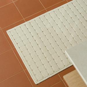 체커타일 루프 사이잘룩 발매트 미니러그 2size 2colors